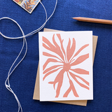 Seaweed Flower Blank Card