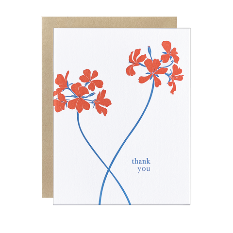 Crossing Stems Thanks Card
