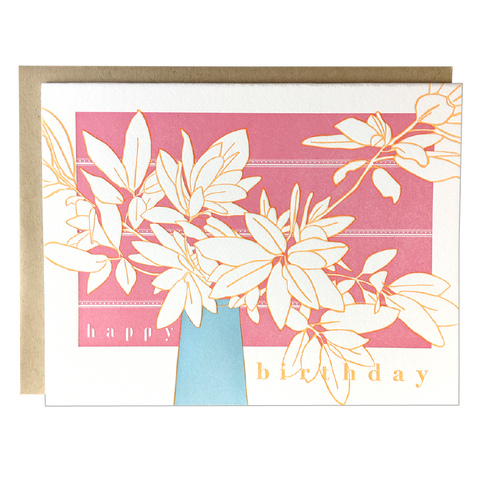 Foliage Bouquet Birthday Card