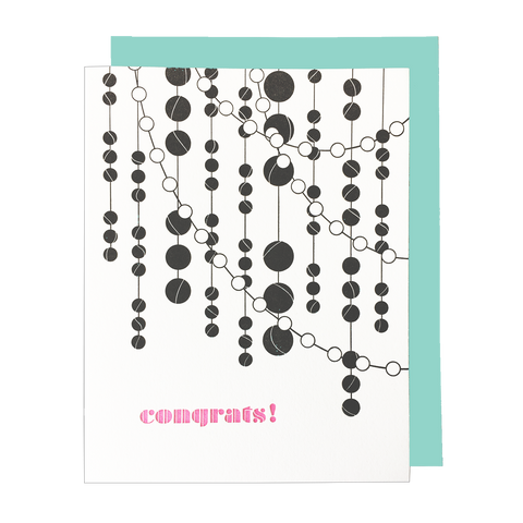 Vertical Garland Congrats Card