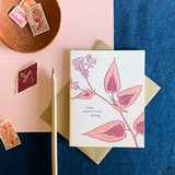 Persicaria Anniversary Card