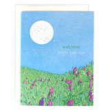 Moonlit Meadow Baby Card