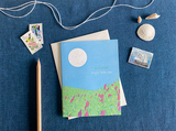 Moonlit Meadow Baby Card