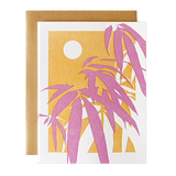 Bamboo Sunset Blank Card