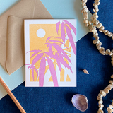 Bamboo Sunset Blank Card