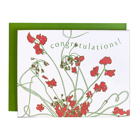 Twist Bouquet Congrats Card