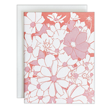 Cosmos Blank Card - Terra Cotta