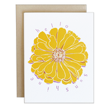 Zinnia Sunshine Card