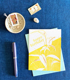 Bonnet Orchid Birthday Card