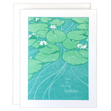 Lily Pond Birthday Card