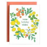 Citrus Wreath Holiday Card