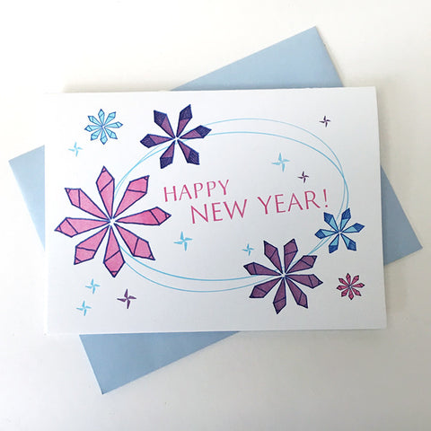 Pinwheel New Year Card