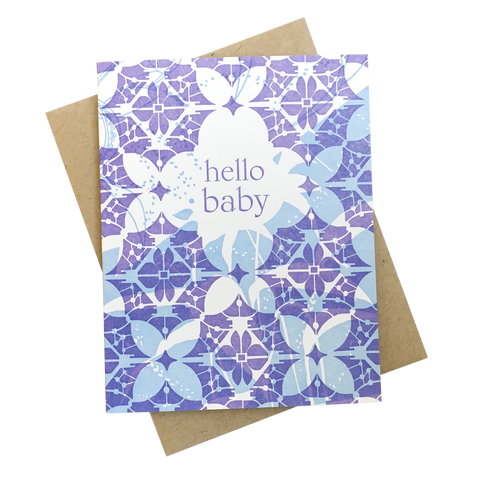 Lace Hello Baby Card