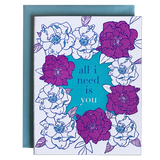 Rose Frame All I Need Card