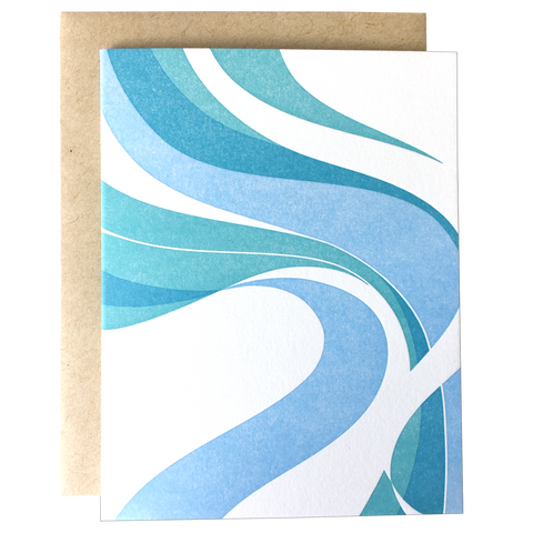 Fillmore Swirl Blank Card - Cool