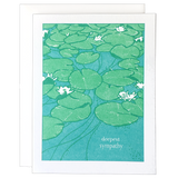 Lily Pond Sympathy Card