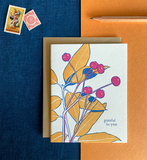 Rose Hip Thanks Card