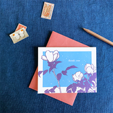 Wild Rose Thanks Card