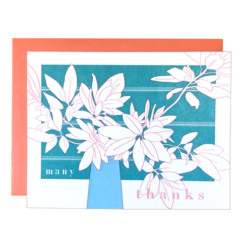 Foliage Bouquet Thanks Card