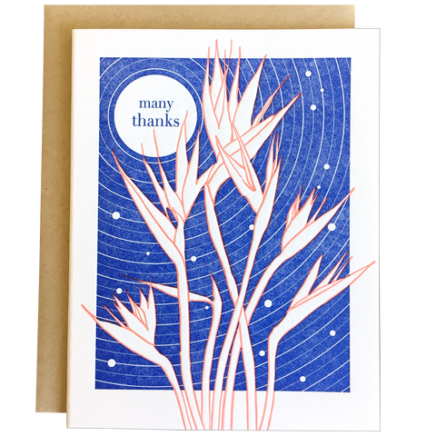 Bird of Paradise Thanks Card