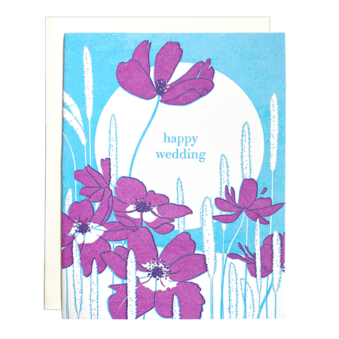 Anemone Wedding Card