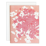 Blush Bouquet Wedding Card